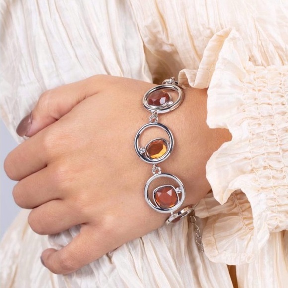 Big Night Out - Brown Necklace & Date Night Drama - Brown Bracelet Set - Picture 5 of 6